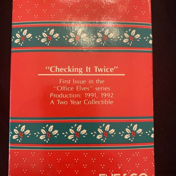 Enesco “Checking It Twice” Office Elves Series 1991 Christmas Ornament 583936 - Picture 7 of 9
